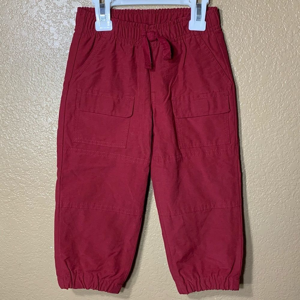 Gymboree toddler boy maroon joggers